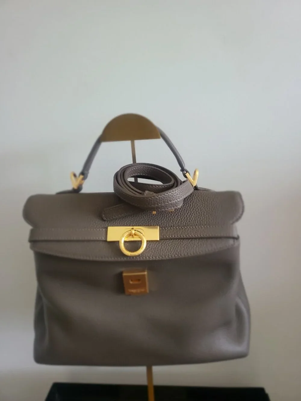 Parisa Wang Grey Grace Medium Soft top handle bag